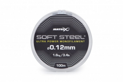 Поводочный материал Matrix Soft Steel Ultra Power Monofilament 0,10mm 2,3lb 1,1kg 100m
