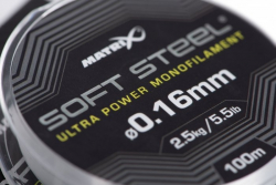 Поводочный материал Matrix Soft Steel Ultra Power Monofilament 0,10mm 2,3lb 1,1kg 100m