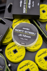 Поводочный материал Matrix Soft Steel Ultra Power Monofilament 0,10mm 2,3lb 1,1kg 100m