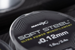 Поводочный материал Matrix Soft Steel Ultra Power Monofilament 0,10mm 2,3lb 1,1kg 100m
