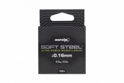 Поводочный материал Matrix Soft Steel Ultra Power Monofilament 0,10mm 2,3lb 1,1kg 100m