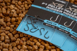 Крючки безбородые Matrix X5 F1 Pellet Rigger Eyed Hooks Barbless Size 12 10шт