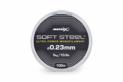 Поводочный материал Matrix Soft Steel Ultra Power Monofilament 0,10mm 2,3lb 1,1kg 100m