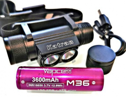 Фонарь налобный KATRAN – W/B460 (case + battery included)