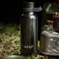 Фляга стальная Wolf Flask Black Edition 750ml