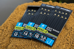 Готовый поводок с безбородым крючком Matrix MXC-3 Bait Band Rigs 10cm/4ins Barbless 0,20mm Size 12 8шт