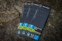 Готовый поводок с безбородым крючком Matrix MXC-3 Boilie Pin Rigs 10cm/4ins Barbless 0,20mm Size 12 8шт