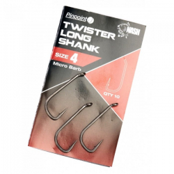 Крючки карповые Nash Twister Long Shank Size 1 10шт