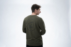 Футболка с длинными рукавами Nash Make It Happen Carp Logo Long Sleeve T-Shirt Green XL 1шт