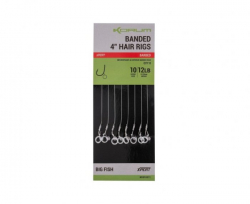 Готовый поводок Korum Banded Hair Rigs Barbed 4" 10cm 10lb Size 12 8pcs