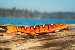 Силиконовая приманка Rage Pro shad Jointed UV Ultra Natural Roach Loaded 14cm / 5.5inch 31g 1шт