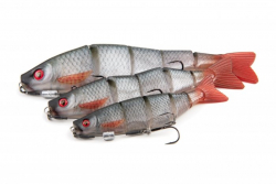 Силиконовая приманка Rage Pro shad Jointed UV Ultra Natural Roach Loaded 14cm / 5.5inch 31g 1шт