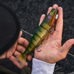 Силиконовая приманка Rage Pro shad Jointed UV Ultra Natural Roach Loaded 14cm / 5.5inch 31g 1шт