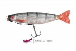 Силиконовая приманка Rage Pro shad Jointed UV Ultra Natural Roach Loaded 14cm / 5.5inch 31g 1шт