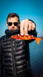Силиконовая приманка Rage Pro shad Jointed UV Natural Perch Loaded 14cm / 5.5inch 31g 1шт