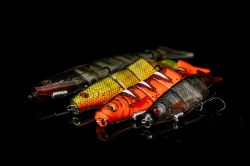 Силиконовая приманка Rage Pro shad Jointed UV Natural Perch Loaded 14cm / 5.5inch 31g 1шт