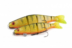 Силиконовая приманка Rage Pro shad Jointed UV Natural Perch Loaded 14cm / 5.5inch 31g 1шт