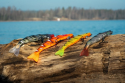 Силиконовая приманка Rage Pro shad Jointed UV Natural Perch Loaded 14cm / 5.5inch 31g 1шт