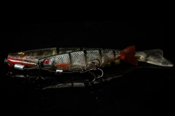 Силиконовая приманка Rage Pro shad Jointed UV Natural Perch Loaded 14cm / 5.5inch 31g 1шт