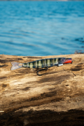 Силиконовая приманка Rage Pro shad Jointed UV Natural Perch Loaded 14cm / 5.5inch 31g 1шт