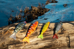 Силиконовая приманка Rage Pro shad Jointed UV Natural Perch Loaded 14cm / 5.5inch 31g 1шт