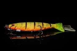 Силиконовая приманка Rage Pro shad Jointed UV Natural Perch Loaded 14cm / 5.5inch 31g 1шт