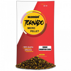 Микропеллетс Haldorado Tornado Smoke Micro Pellet Champion Corn 2-3mm 400g