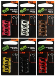 Лентяйка под зиг риг Fox Zig Aligna Sleeves  red 8шт
