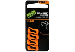 Лентяйка под зиг риг Fox Zig Aligna Sleeves  red 8шт