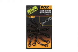 Вертлюг быстросьемный с кольцом Fox Edges Kwik Change Hook Swivels Size 10 10шт