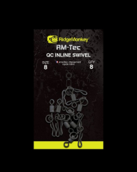 Вертлюг быстросьемный Ridge Monkey RM-Tec Quick Change Inline Swivel Size 8 8шт
