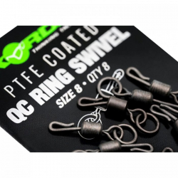 Вертлюг быстросьемный с кольцом Korda PTFE Coated QC Ring Swivel Size 11 8шт
