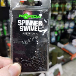 Вертлюг быстросьемный с кольцом Korda Spinner Ring Swivel Size 11 10шт