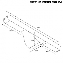 Чехол для удилищ Nash Scope OPS Soft Protect 2 Rod Skin 6ft 80cm