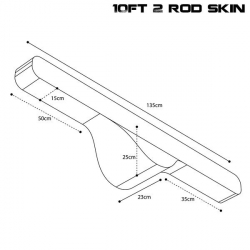 Чехол для удилищ Nash Scope OPS Soft Protect 2 Rod Skin 10ft 135cm