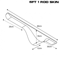 Чехол для удилищ Nash Scope OPS Hi Protect 1 Rod Skin 6ft 80cm