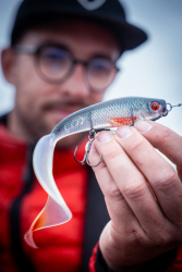 Силиконовая приманка Rage Pro Grub Loaded UV Glitter Perch 16cm 6.3" 35g 1шт