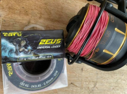 Лидер Black Cat Zeus Red Universal Leader 0.80mm 110kg 50m