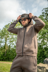 Толстовка Avid Carp Compound Zip Hoodie Brown XL 1шт