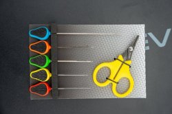 Набор игл с ножницами Avid Carp Re-Rig Tool Set 6pcs