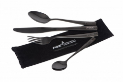 Столові прибори Fox Cookware Black Stainless Cutlery Set
