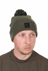 Шапка Fox Collection Bobble Hat Green / Black