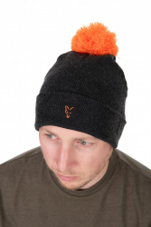 Шапка Fox Collection Bobble Hat Black / Orange