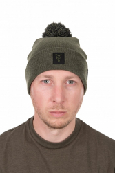 Шапка Fox Collection Bobble Hat Green / Black
