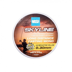 Леска Nash Highline Mono UV Yellow 15lb 0.35mm 1000m 1шт