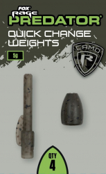 Грузило для ловли хищника Rage Predator Camo Quick Change Weights 5g 4шт