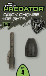 Грузило для ловли хищника Rage Predator Camo Quick Change Weights 5g 4шт