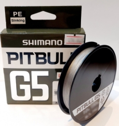 Шнур Shimano Pitbull 5G 150m PE1.0 16.7lb gray 