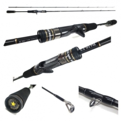 Спиннинг кастинговый Xesta Rod Baitcast Black Star B610 UL Bait Friction 1.5～10g