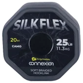 Поводковый материал Ridge Monkey Connexion SilkFlex Soft Braid Camo 25Lb/11,3kg